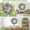 22–24" Spring & Summer Daisy Wreath with Lavender – Front Door Farmhouse Wreath for Porch, Wall, Window, Indoor & Outdoor Home Décor